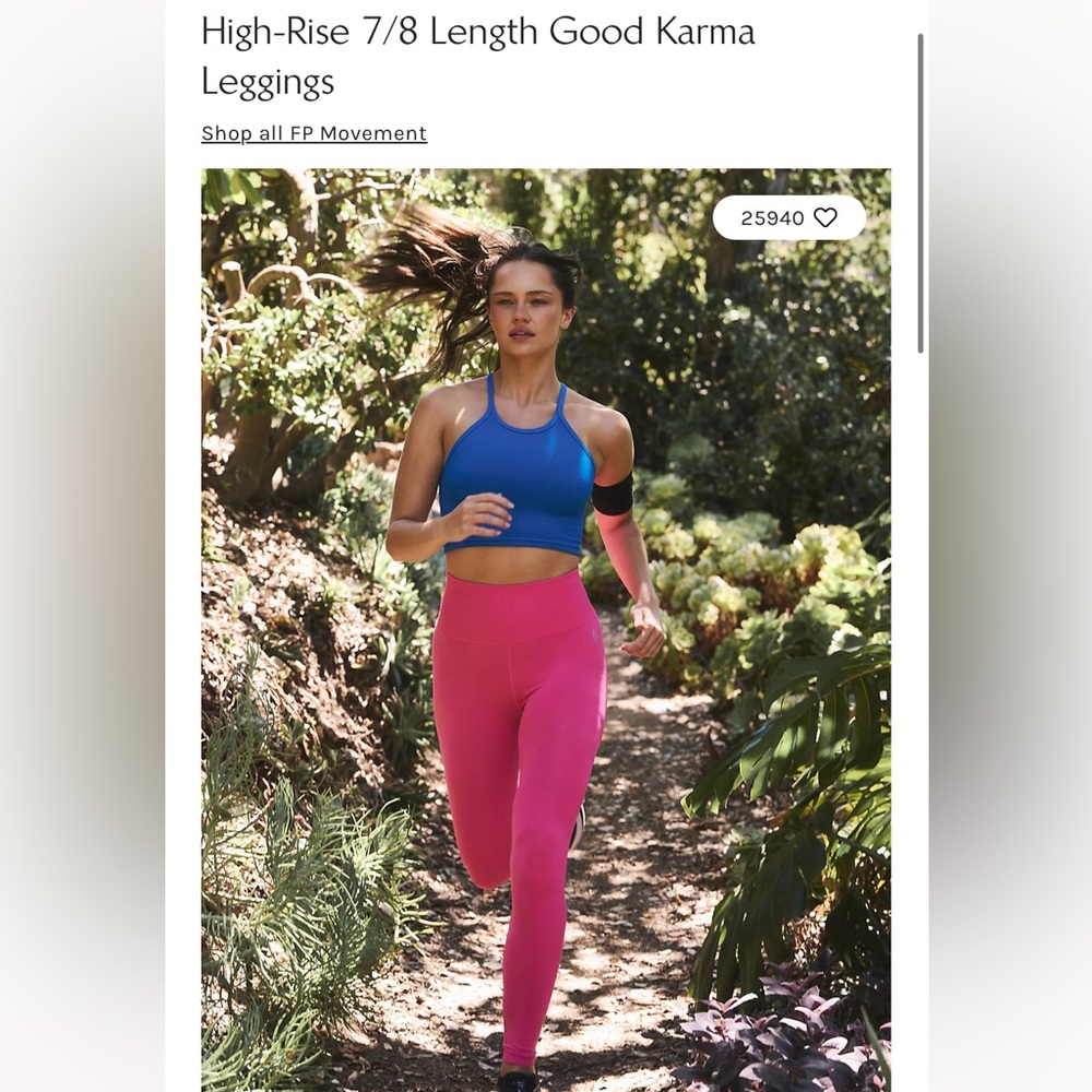 NWOT Free People Good Karma leggings